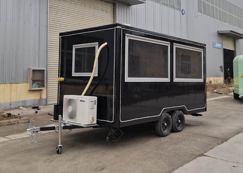 mobile food trailer kitchen with ac unit